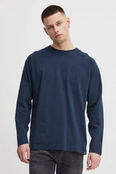 !Solid Langarmshirt SDEyado (21301029) 21301029-ME