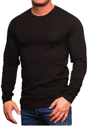 Jack & Jones Langarmshirt Basic mit Rundhalsausschnitt (4er-Pack) Khaki/Dunkelgrün