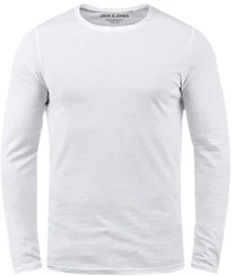 Jack & Jones Langarmshirt Basic Shirt mit Rundhalsausschnitt 