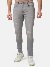 Skinny-fit-Jeans 17514 im Destroyed-Look