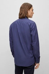 BOSS ORANGE Langarmhemd Relegant_6 Dunkelblau