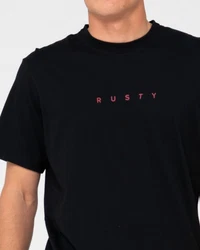 Rusty T-Shirt SHORT CUT SHORT SLEEVE TEE Schwarz/Braun/Rot/Dunkelblau