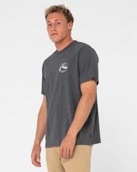 Rusty T-Shirt ADVOCATE SHORT SLEEVE TEE Dunkelgrau/Grau/Hellgrau