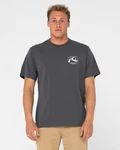 Rusty T-Shirt ADVOCATE SHORT SLEEVE TEE Dunkelgrau/Grau/Hellgrau