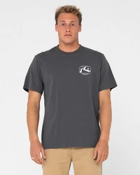 Rusty T-Shirt ADVOCATE SHORT SLEEVE TEE Dunkelgrau/Grau/Hellgrau