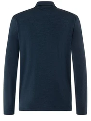 SUPER.NATURAL Langarmhemd ADVENTURE SHIRT Dunkelblau/Hellblau/Blau