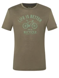 SUPER.NATURAL T-Shirt BETTER BIKE TEE Herren Dunkelgrün/Khaki/Braun