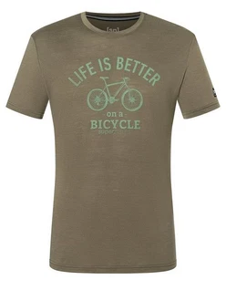 SUPER.NATURAL T-Shirt BETTER BIKE TEE Herren Dunkelgrün/Khaki/Braun SUPER.NATURAL T-Shirt BETTER BIKE TEE Herren Dunkelgrün/Khaki/Braun