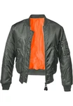 Brandit Pilotenjacke MA1 Dunkelgrün/Orange/Grün