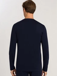 Hanro Pyjamaoberteil Night & Day Dunkelblau