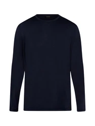 Hanro Pyjamaoberteil Night & Day Dunkelblau