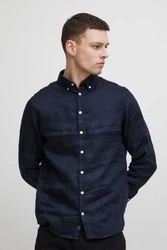 Casual Friday Langarmhemd CFAnton Shirt Dunkelblau/Hellblau