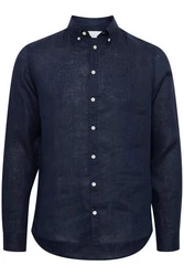 Casual Friday Langarmhemd CFAnton Shirt Dunkelblau/Hellblau