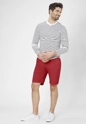 Redpoint Chinoshorts Surray Dunkelrot/Rot