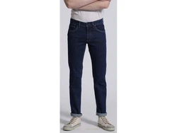Feuervogl Gerade Jeans Finn Mid Waist Dunkelblau/Blau/Hellblau