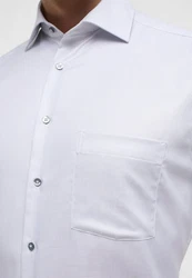 Eterna Langarmhemd MODERN FIT NON IRON Weiß/Creme/Grau