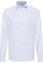 Eterna Langarmhemd MODERN FIT NON IRON Hellblau
