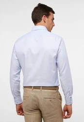 Eterna Langarmhemd MODERN FIT NON IRON Hellblau