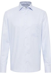 Eterna Langarmhemd MODERN FIT NON IRON Hellblau