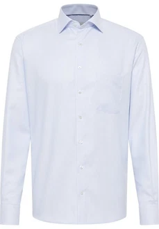 Eterna Langarmhemd MODERN FIT NON IRON Hellblau