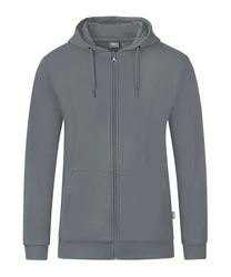 Jako Sweatjacke Organic Kapuzenjacke Hellgrau/Grau/Dunkelgrau