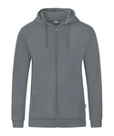 Jako Sweatjacke Organic Kapuzenjacke Hellgrau/Grau/Dunkelgrau