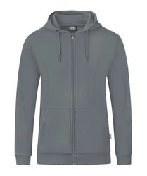 Jako Sweatjacke Organic Kapuzenjacke Hellgrau/Grau/Dunkelgrau