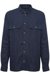 !Solid Langarmhemd SDAllan Overshirt - 21107619 Langarmhemd aus Leinenmix