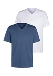 KangaROOS T-Shirt Regular Fit 2er-Pack Blau/Grau/Hellblau
