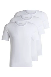 T-Shirt Rundhals ONE x David Beckham (Packung, 3-tlg., 3er-Pack) mit dezentem Logo-Print