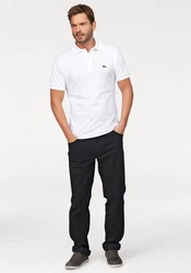 Lacoste Herren Poloshirt L1212 Grau/Weiß/Khaki/Creme