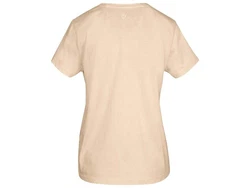 ORGANICATION T-Shirt Bio Damen Khaki/Beige/Braun/Weiß