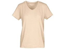 ORGANICATION T-Shirt Bio Damen Khaki/Beige/Braun/Weiß