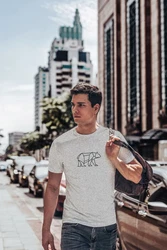 Neverless Print-Shirt Herren T-Shirt Polygon Design Print Br Bear Tiermotiv Outdoor Fashion Braun/Grau/Dunkelgrau