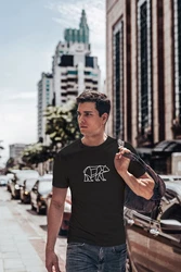 Neverless Print-Shirt Herren T-Shirt Polygon Design Print Br Bear Tiermotiv Outdoor Fashion Braun/Schwarz/Dunkelgrau