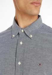 Tommy Hilfiger Langarmhemd Flex Oxford (1985) Hellblau/Grau/Dunkelblau/Blau