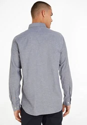 Tommy Hilfiger Langarmhemd Flex Oxford (1985) Hellblau/Grau/Dunkelblau/Blau