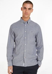 Tommy Hilfiger Langarmhemd Flex Oxford (1985) Hellblau/Grau/Dunkelblau/Blau