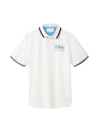 Poloshirt ROUGH SLUB (1-tlg) aus Baumwolle