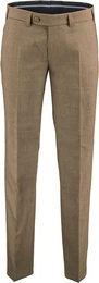 Stoffhose Tiefbund Schurwoll-Stretch-Hose Jan hellbraun