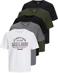 Jack & Jones Print-Shirt Dunkelblau/Blau/Hellblau