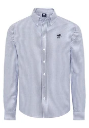 Polo Sylt Langarmhemd Blau/Hellblau/Dunkelblau