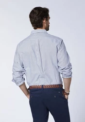 Polo Sylt Langarmhemd Blau/Hellblau/Dunkelblau