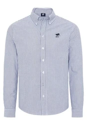 Polo Sylt Langarmhemd Blau/Hellblau/Dunkelblau