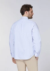 Polo Sylt Langarmhemd Hellblau/Blau/Dunkelblau