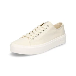 Herren Canvas Schnrschuh creme wei Schnrschuh