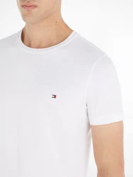 Tommy Hilfiger Herren T-Shirt Kurzarm Core Stretch Slim Fit weiß