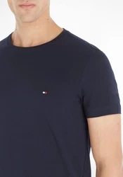Tommy Hilfiger Herren T-Shirt Kurzarm Core Stretch Slim Fit Dunkelblau
