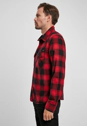 Brandit Outdoorhemd Check Shirt Herren Langarm Rot/Dunkelrot