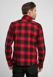 Brandit Outdoorhemd Check Shirt Herren Langarm Rot/Dunkelrot